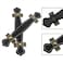 VAKTOK Leather Handle Leather Trunk Handles Black Leather Handle for Handheld Replacement of Luggage Closets Cabinet doorknobs suitcases etc 4pcs