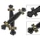 VAKTOK Leather Handle Leather Trunk Handles Black Leather Handle for Handheld Replacement of Luggage Closets Cabinet doorknobs suitcases etc 4pcs