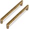 Vicycmc Antique Brass 5 Inch 128mm Hole Center Cabinet HandlesVintage Brass Brone zinc Alloy Solid Drawer pulls for DrawerCupboard WardrobeDresser 6 Pack 2401