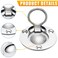 Waziaqoc Flush Pull Ring Round Ring Pull 316 Stainless Steel Recessed Pull Handle Round Boat Hatch Latch for Furniture Door