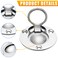Waziaqoc Flush Pull Ring Round Ring Pull 316 Stainless Steel Recessed Pull Handle Round Boat Hatch Latch for Furniture Door