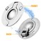 Waziaqoc Flush Pull Ring Round Ring Pull 316 Stainless Steel Recessed Pull Handle Round Boat Hatch Latch for Furniture Door