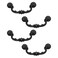 WDONAY 4Pack Dresser Drawer Pulls Handles Kitchen Cabinet Pulls Cupboard Wardrobe Handles Hardware Black 575 Hole Center