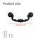 WDONAY 4Pack Dresser Drawer Pulls Handles Kitchen Cabinet Pulls Cupboard Wardrobe Handles Hardware Black 575 Hole Center