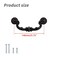 WDONAY 4Pack Dresser Drawer Pulls Handles Kitchen Cabinet Pulls Cupboard Wardrobe Handles Hardware Black 575 Hole Center
