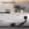 WDONAY 4Pack Dresser Drawer Pulls Handles Kitchen Cabinet Pulls Cupboard Wardrobe Handles Hardware Black 575 Hole Center