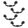WDONAY 4Pack Dresser Drawer Pulls Handles Kitchen Cabinet Pulls Cupboard Wardrobe Handles Hardware Black 575 Hole Center
