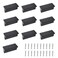 Wealrit 10 Pack Drawer Pulls 189 Inch Length T Shaped Cabinet Pulls Knobs for Dresser Drawer Rectangle Furniture Cabinet Handles Hole to Hole is 126 Black