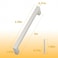 WellMade 10 Pack Satin Nickel Cabinet Pulls 5 Inch Hole Center 54 Overall Length Solid Brushed Nickel Kitchen Drawer Handles for Cabinets and Dresser Modern Cabinet Hardware