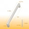 WellMade 10 Pack Satin Nickel Cabinet Pulls 5 Inch Hole Center 54 Overall Length Solid Brushed Nickel Kitchen Drawer Handles for Cabinets and Dresser Modern Cabinet Hardware