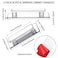 Weysat 8 Pcs Mirror Closet Door Pulls Handle Adhesive Self Stick Acrylic Drawer Handle Knob Large Clear Instant Stick on Knobs for Closet Cabinet Wardrobe Windows Dresser Sliding Door 5 x 2 Inch