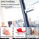 Weysat 8 Pcs Mirror Closet Door Pulls Handle Adhesive Self Stick Acrylic Drawer Handle Knob Large Clear Instant Stick on Knobs for Closet Cabinet Wardrobe Windows Dresser Sliding Door 5 x 2 Inch