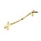 Wishtisy 2 Pack Gold Twig Pulls Branch Zinc Alloy Decorative Cabinet Wardrobe Furniture Door Drawer Knobs Pulls Handles Hardware 128mm Hole Centers