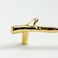 Wishtisy 2 Pack Gold Twig Pulls Branch Zinc Alloy Decorative Cabinet Wardrobe Furniture Door Drawer Knobs Pulls Handles Hardware 128mm Hole Centers