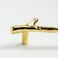 Wishtisy 2 Pack Gold Twig Pulls Branch Zinc Alloy Decorative Cabinet Wardrobe Furniture Door Drawer Knobs Pulls Handles Hardware 128mm Hole Centers