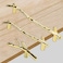 Wishtisy 2 Pack Gold Twig Pulls Branch Zinc Alloy Decorative Cabinet Wardrobe Furniture Door Drawer Knobs Pulls Handles Hardware 128mm Hole Centers