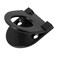 XMHF 4Pack Recessed Type Door Drawer Handle Modern Flush Ring Kitchen Dresser Furniture Handle PullFlat Black Oval