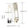 XMHF Invisible Cabinet HandlesPack of 2 Hidden Concealed Tatami Handles Zinc Alloy 180Rotation Cupboard Drawer Closet Pulls
