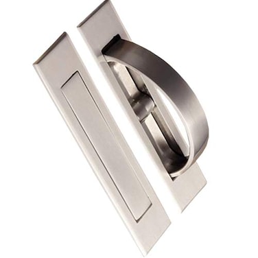 XMHF Invisible Cabinet HandlesPack of 2 Hidden Concealed Tatami Handles Zinc Alloy 180Rotation Cupboard Drawer Closet Pulls