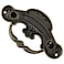 XZW Antique Bronze Antique Brass Cabinet Pulls Vintage Drawer Handles with Screws for Jewelry Box and Jewelry Box Hardware 4PCS
