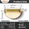 Yagman Brushed Gold Cabinet Pulls 10 Pack 3 Inch Modern Drawer Handles Kitchen Cupboard Half Moon Bathroom Dresser Sunflower Cup Flat Pull SHBG7610