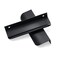YCSJ 15 Pack Black Cabinet Pulls 120mm Length Matte Concealed Edge Handles with Modern Tab Finger Design for Kitchen and Wardrobe