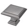 YCSJ Grey Square Cabinet Pulls 10 Pack 13 Inch Gunmetal Vintage Knobs for Kitchen Furniture Farmhouse Drawers Bathroom Vanity Hardware