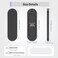 YogePote 2 Pack Self Stick Sliding Door Handles Aluminum Alloy 4 Inch Self Adhesive Cabinet Knobs for PushPull Glass Barn Doors Closets Wardrobes Windows 2 Black