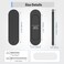 YogePote 2 Pack Self Stick Sliding Door Handles Aluminum Alloy 4 Inch Self Adhesive Cabinet Knobs for PushPull Glass Barn Doors Closets Wardrobes Windows 2 Black