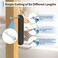 YogePote 2 Pack Self Stick Sliding Door Handles Aluminum Alloy 4 Inch Self Adhesive Cabinet Knobs for PushPull Glass Barn Doors Closets Wardrobes Windows 2 Black