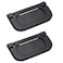 Yoohey Hitefu Yoohey 2 Pack Modern Flush Ring Pull Flush Mount Door Pull Handle 25 Inch Hole Distance Zinc Alloy Flush Recessed Handle for Cabinet Kitchen Furniture Black