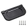 Yoohey Hitefu Yoohey 2 Pack Modern Flush Ring Pull Flush Mount Door Pull Handle 25 Inch Hole Distance Zinc Alloy Flush Recessed Handle for Cabinet Kitchen Furniture Black