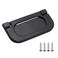 Yoohey Hitefu Yoohey 2 Pack Modern Flush Ring Pull Flush Mount Door Pull Handle 25 Inch Hole Distance Zinc Alloy Flush Recessed Handle for Cabinet Kitchen Furniture Black