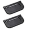 Yoohey Hitefu Yoohey 2 Pack Modern Flush Ring Pull Flush Mount Door Pull Handle 25 Inch Hole Distance Zinc Alloy Flush Recessed Handle for Cabinet Kitchen Furniture Black