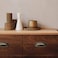 Yoohey Hitefu Yoohey 8Pack 35 Hole Center Vintage Farmhouse Style Pulls Cup Pull Handles Flat Bronze Cabinet Cup Pulls for Cabinet Dresser Drawer Bin Bronze