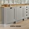 YUDTKK 2 Pack Zinc Alloy Recessed Pull Handle Container Handle Cabinet Furniture Pull Handle4310inch x 2inchBlack