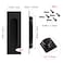 yuntop Black Sliding Closet Door Handles Recessed Finger Flush Pulls Stainless Steel Handles Closet Door Pulls4 Pack 472 Inch