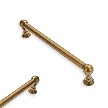ZAUYX 10 Pack 5 Inch Hole Center Antique Brass Cabinet pulls 100 Solid Heavy Duty Dresser Pulls Cabinet Drawer Pulls for Kitchen Cupboard Hardware