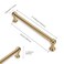 ZAUYX 10 Pack 5 Inch Hole Center Champagne Bronze Cabinet pulls 100 Solid Heavy Duty Warm Brass Dresser Pulls Cabinet Drawer Pulls for Kitchen Cupboard Hardware