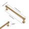 ZAUYX 10 Pack 5 Inch Hole Center Champagne Bronze Cabinet pulls 100 Solid Heavy Duty Warm Brass Dresser Pulls Cabinet Drawer Pulls for Kitchen Cupboard Hardware