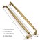 ZAUYX 2 Pack 12 Inch Hole Center Champagne Bronze Cabinet pulls Solid Heavy Duty Cabinet Pull Cabinet Handles Kitchen Cabinet Hardware Vanity Handles Bathroom Cabinet pulls