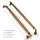ZAUYX 2 Pack 12 Inch Hole Center Vintage Antique Brass Cabinet pulls Solid Heavy Duty Aged Bronze Cabinet Pull Cabinet Handles Kitchen Cabinet Hardware Vanity Handles Bathroom Cabinet pulls