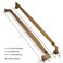 ZAUYX 2 Pack 12 Inch Hole Center Vintage Antique Brass Cabinet pulls Solid Heavy Duty Aged Bronze Cabinet Pull Cabinet Handles Kitchen Cabinet Hardware Vanity Handles Bathroom Cabinet pulls
