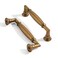 ZAUYX 2 Pack 4 Inch Hole Center Vintage Antique Brass Cabinet pulls Solid Heavy Duty Aged Bronze Cabinet Pull Cabinet Handles Kitchen Cabinet Hardware Vanity Handles Bathroom Cabinet pulls