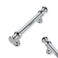 ZAUYX 2Pack 3inch76mm Hole Center Polished Chrome Cabinet Pulls Solid Heavy Duty Kitchen Cabinet Hardware for Cupboard Drawer Pulls Cabinet Handle