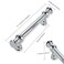 ZAUYX 2Pack 3inch76mm Hole Center Polished Chrome Cabinet Pulls Solid Heavy Duty Kitchen Cabinet Hardware for Cupboard Drawer Pulls Cabinet Handle
