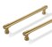 ZAUYX Solid Heavy Duty Jasper Pulls 2 Pack Brushed Gold Cabinet Pulls 6 Inch Hole Centers for Kitchen Cupboard Handles Modern Drawer Pulls Bathroom Brushed Brass Cabinet Pulls
