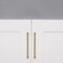 ZAUYX Solid Heavy Duty Jasper Pulls 2 Pack Brushed Gold Cabinet Pulls 6 Inch Hole Centers for Kitchen Cupboard Handles Modern Drawer Pulls Bathroom Brushed Brass Cabinet Pulls