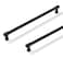 ZAUYX Solid Heavy Duty Jasper Pulls 2 Pack Matte Black Cabinet Pulls 10 Inch Hole Centers for Kitchen Cupboard Handles Modern Drawer Pulls Bathroom Cabinet Pulls