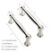 ZAUYX Solid HeavyDuty 10 Pack 3 Inch Hole Center Vibrant Polished Nickel Cabinet pulls is Suitable for Kitchens cabinets vanities Bathroom cabinets